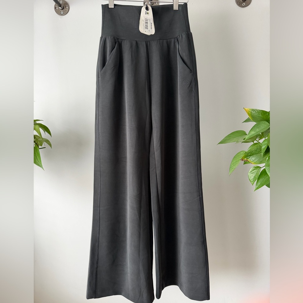 NWT Prana Shea Hot Spell Wide Leg Pants Black Womens Size XS